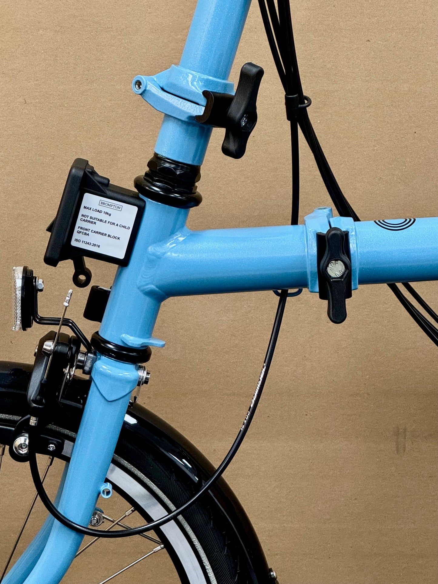 Brompton C Line 12-Speed High-HB Cloud Metallic w/Roller Rack