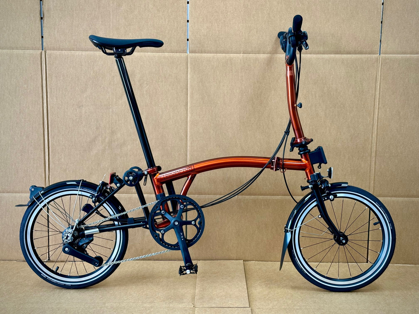 Brompton P-Line Explore 12-Speed Mid-HB Flame Lacquer (M12L)