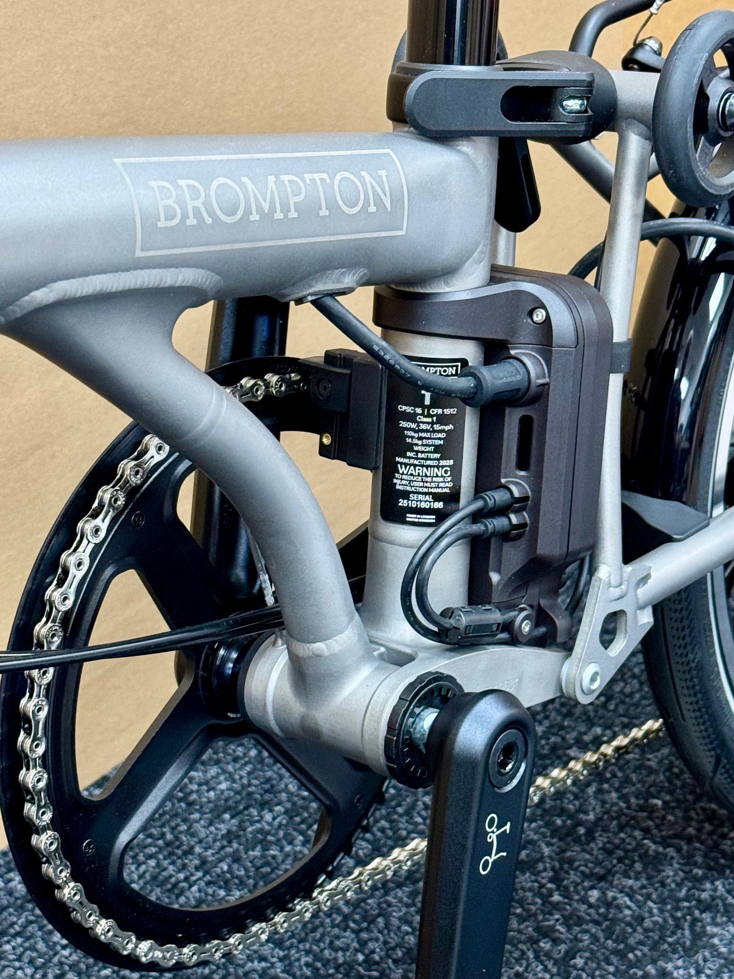 Brompton T Line ELECTRIC 4-Speed Mid-HB