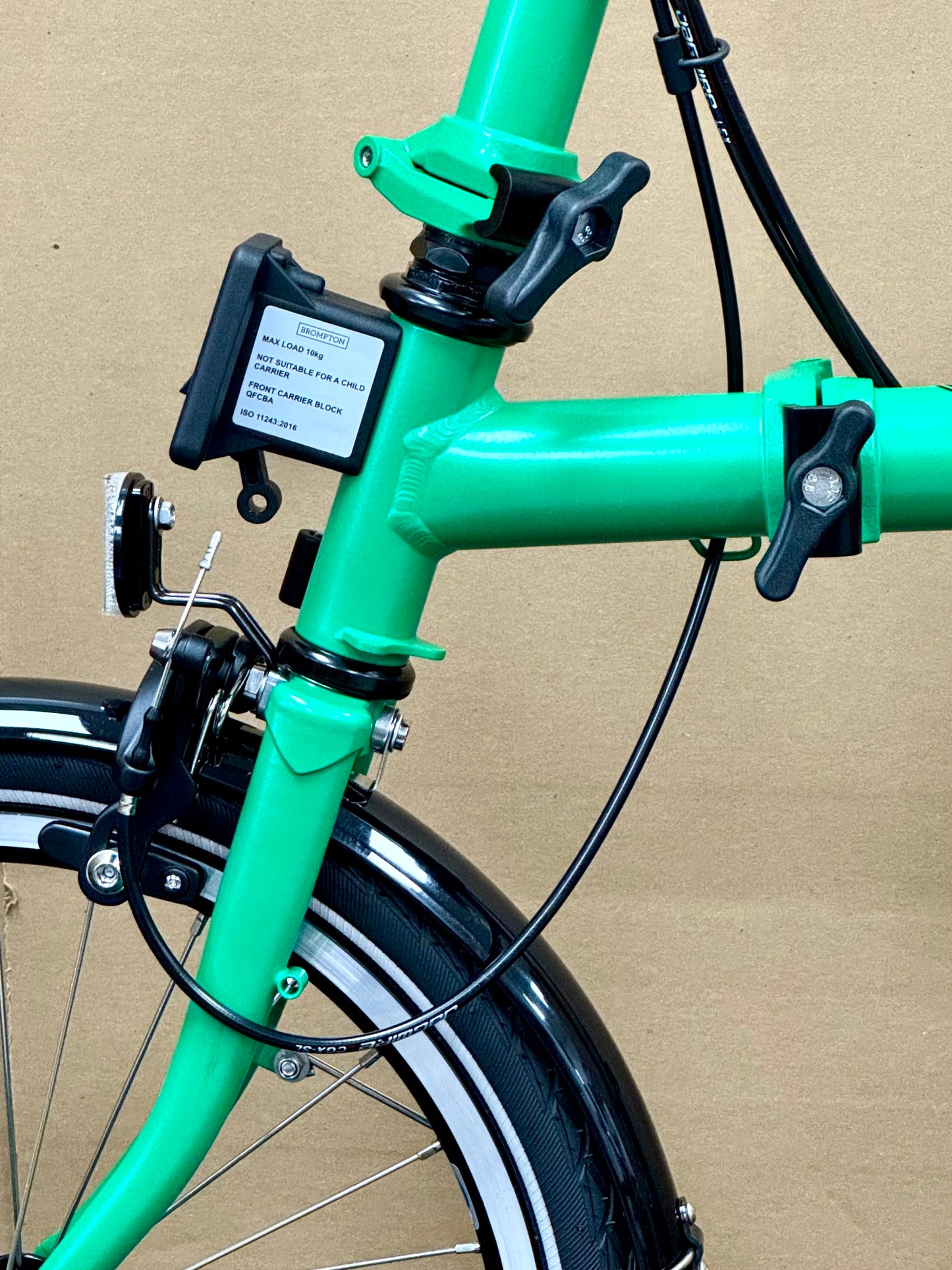 Brompton C Line 12-Speed Mid-HB Palm Green w/Roller Rack