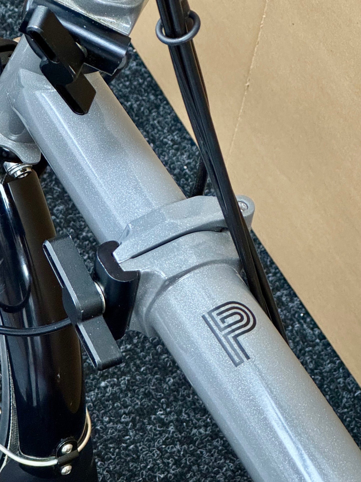 Brompton Pre-Owned P Line 12-Speed Mid-HB Storm Grey Metallic