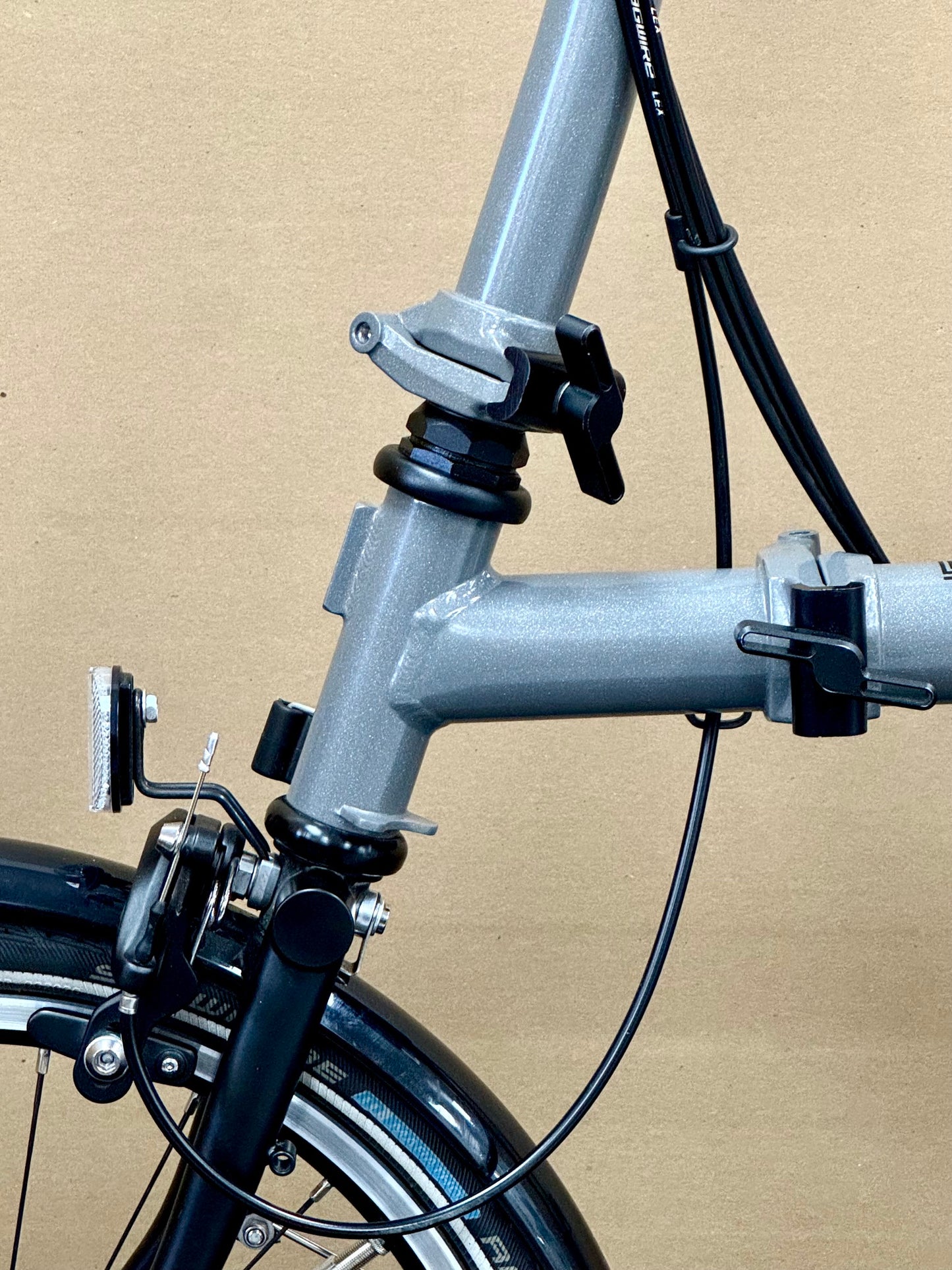 Brompton Pre-Owned P Line 12-Speed Mid-HB Storm Grey Metallic