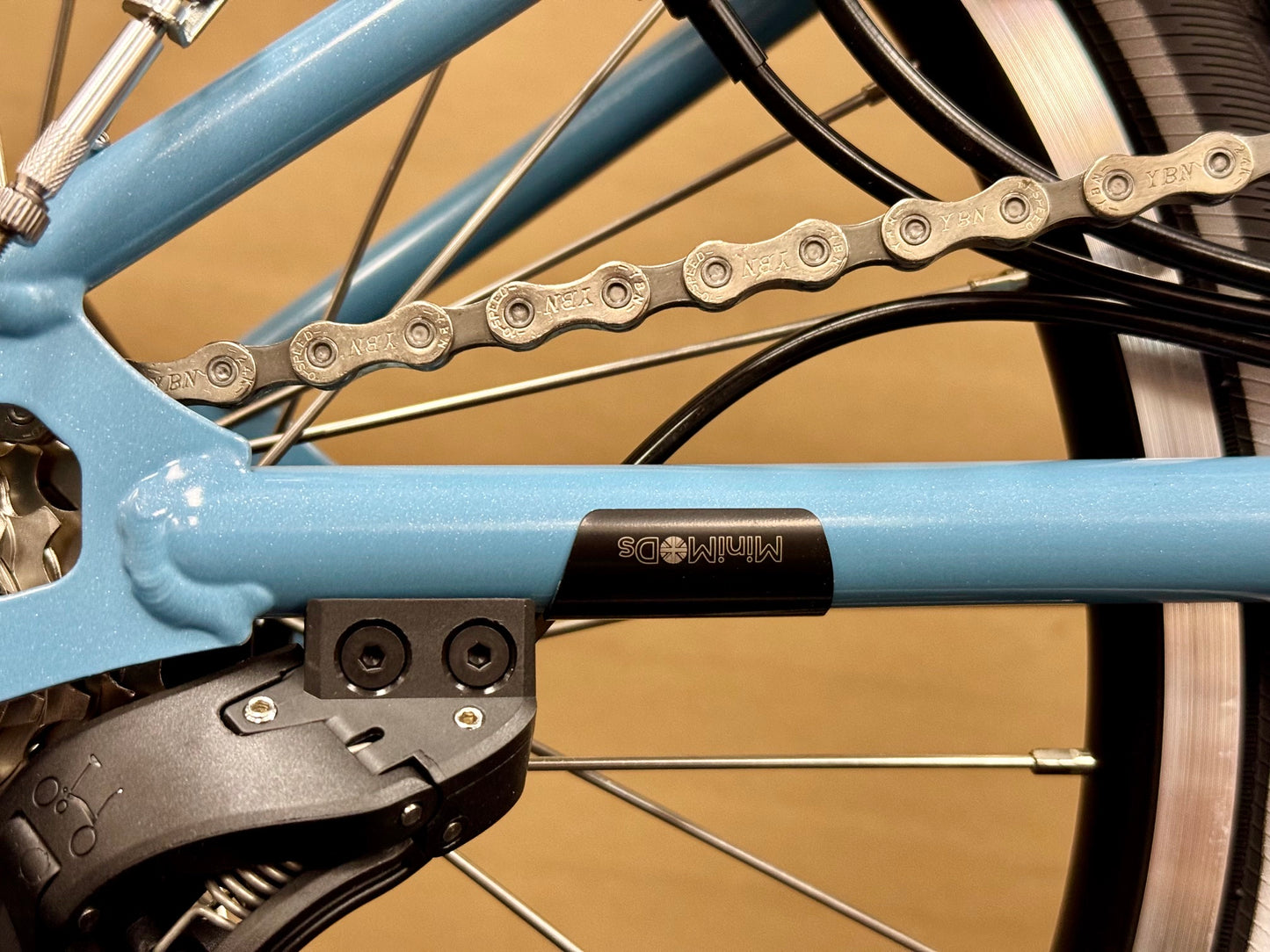 Brompton Titanium Rear Axle Frame Protector