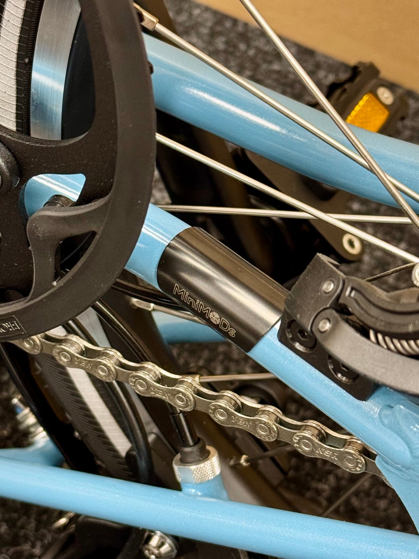 Brompton Titanium Rear Axle Frame Protector