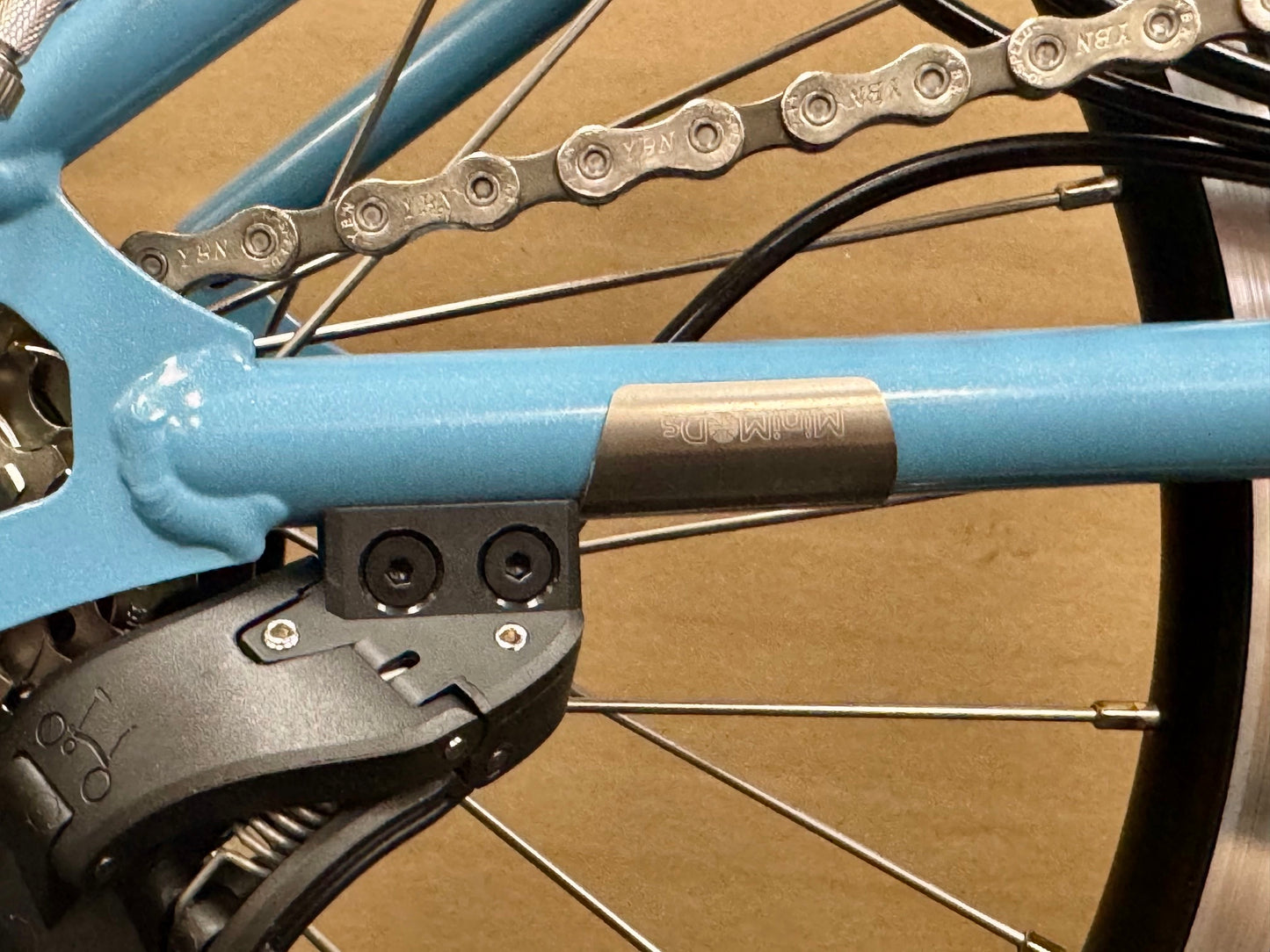 Brompton Titanium Rear Axle Frame Protector