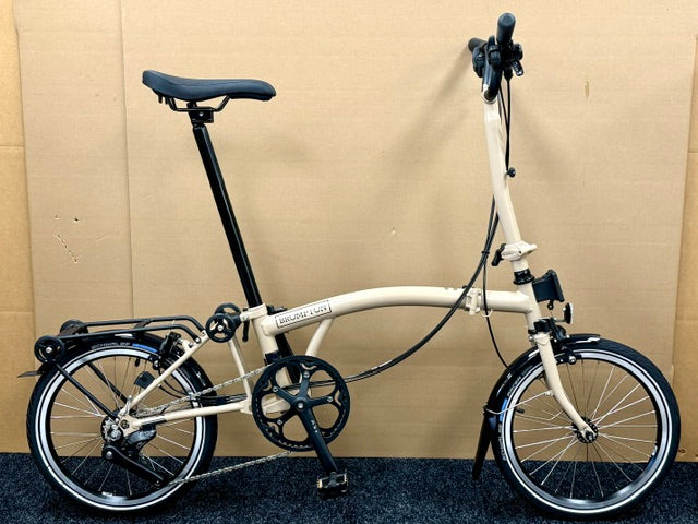 Brompton C Line 12-Speed High-HB Dune Sand w/Roller Rack