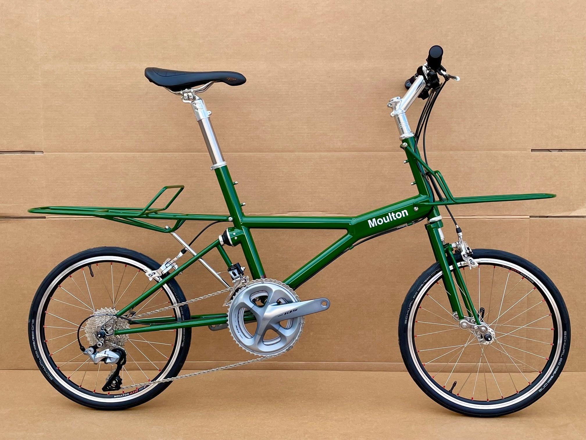 Moulton Flyte Safari Green Flat Bar PortaPedal Bike