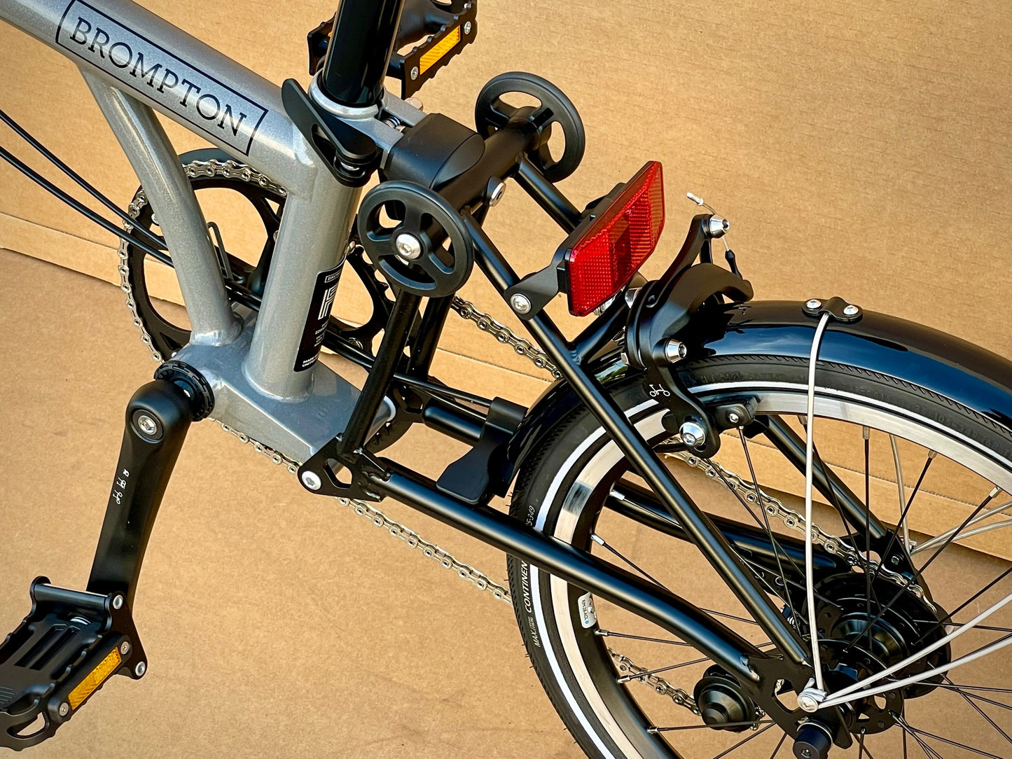 2022 Brompton Superlight P-Line Urban High-HB Metallic Grey (H4L)