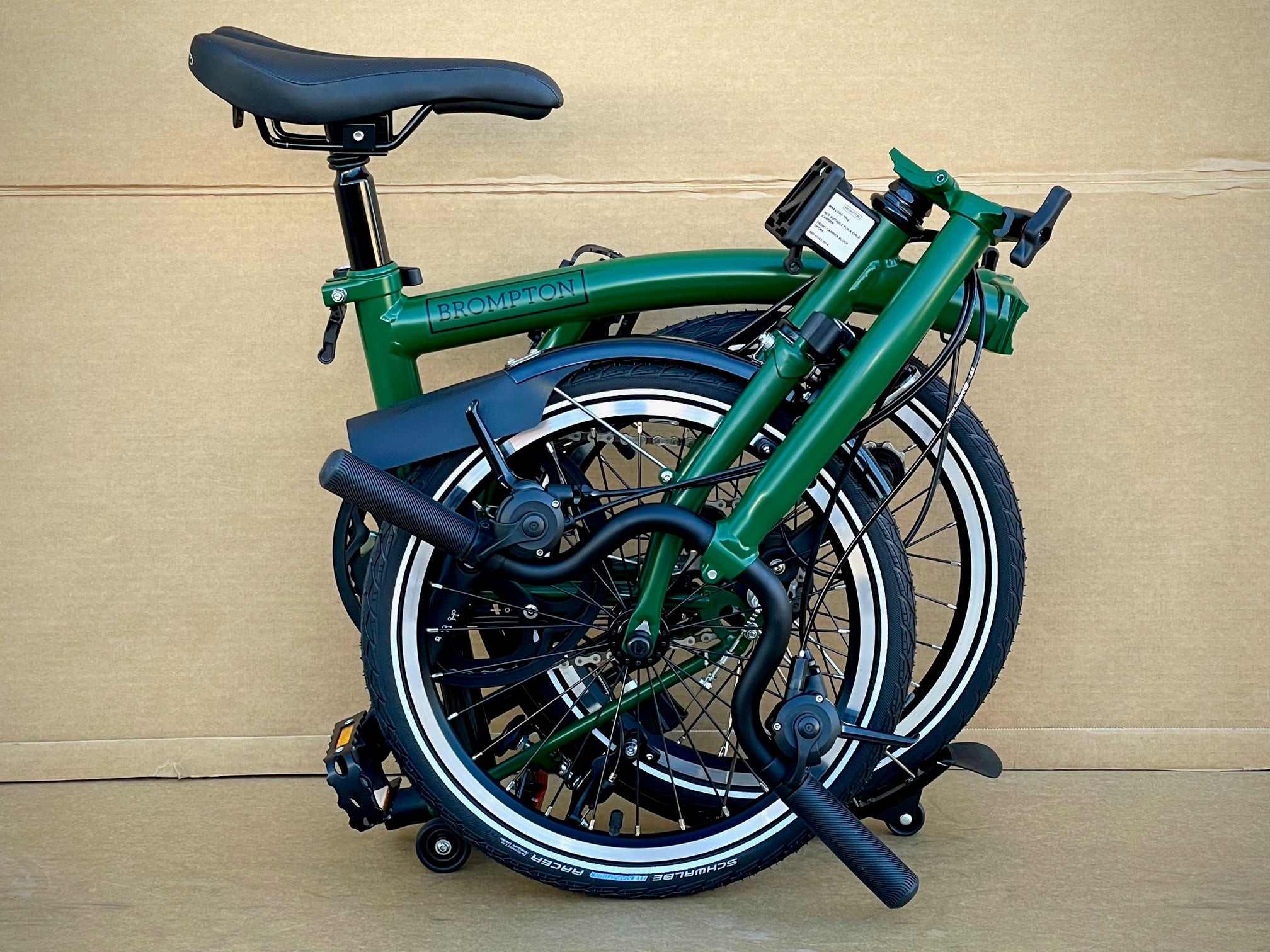 Brompton m6r folding bike racing online green