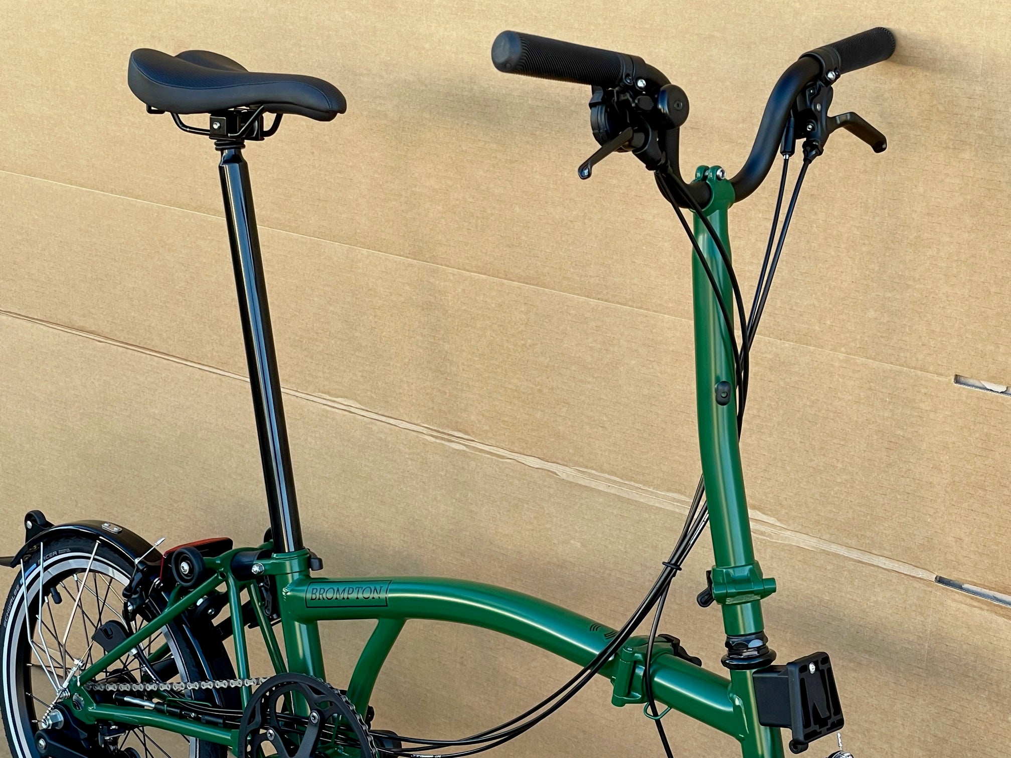 Brompton racing clearance green black