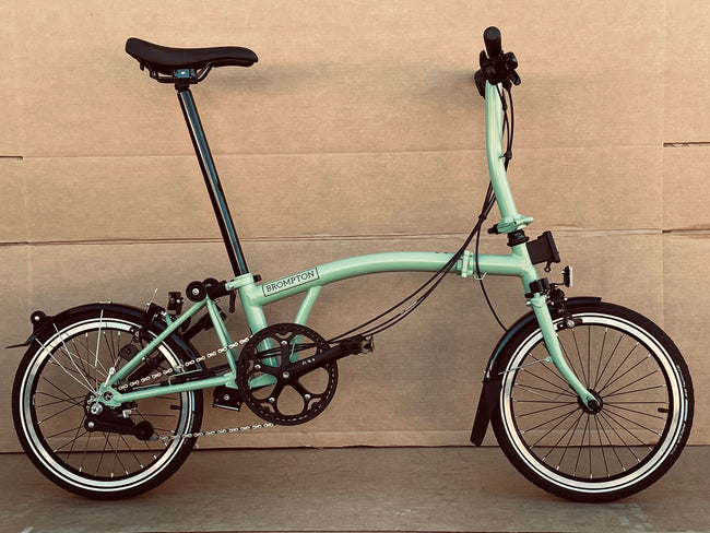 2023 Brompton C-Line Explore Low-HB Matcha Green Black Edition (S6L)