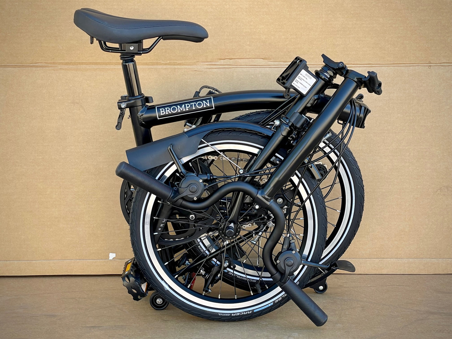 2023 Brompton C-Line Explore Mid-HB Black, Black Edition (M6L)